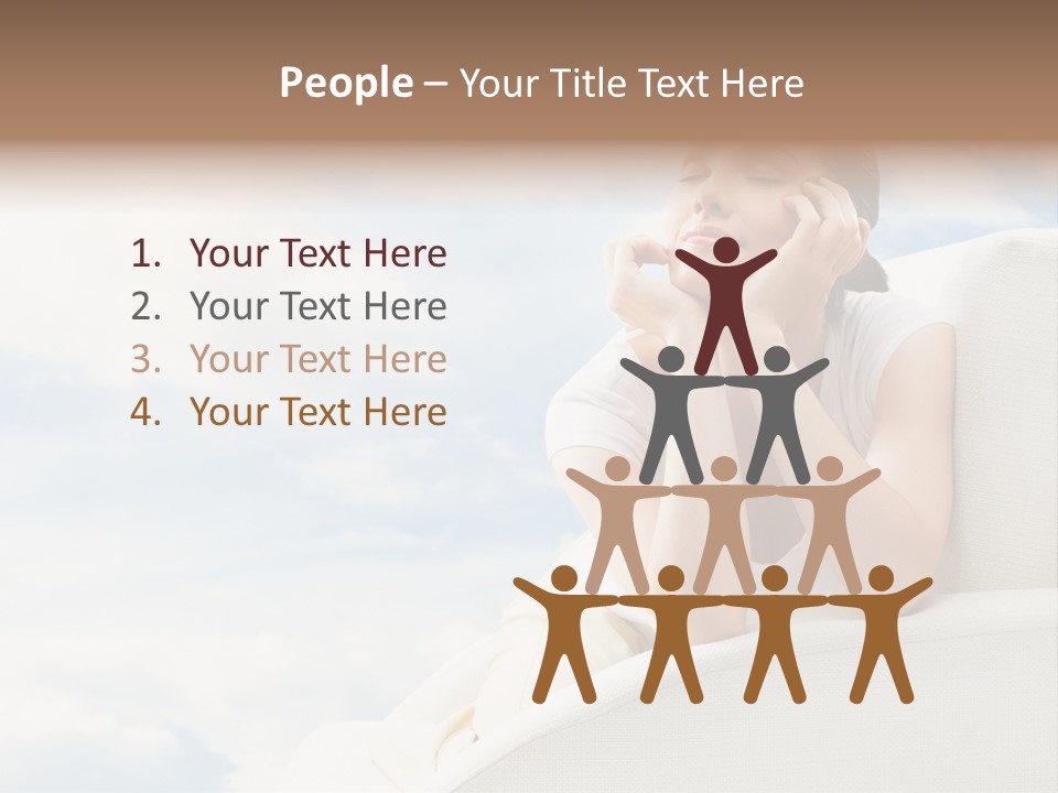 Summer Leisure Meditating PowerPoint Template