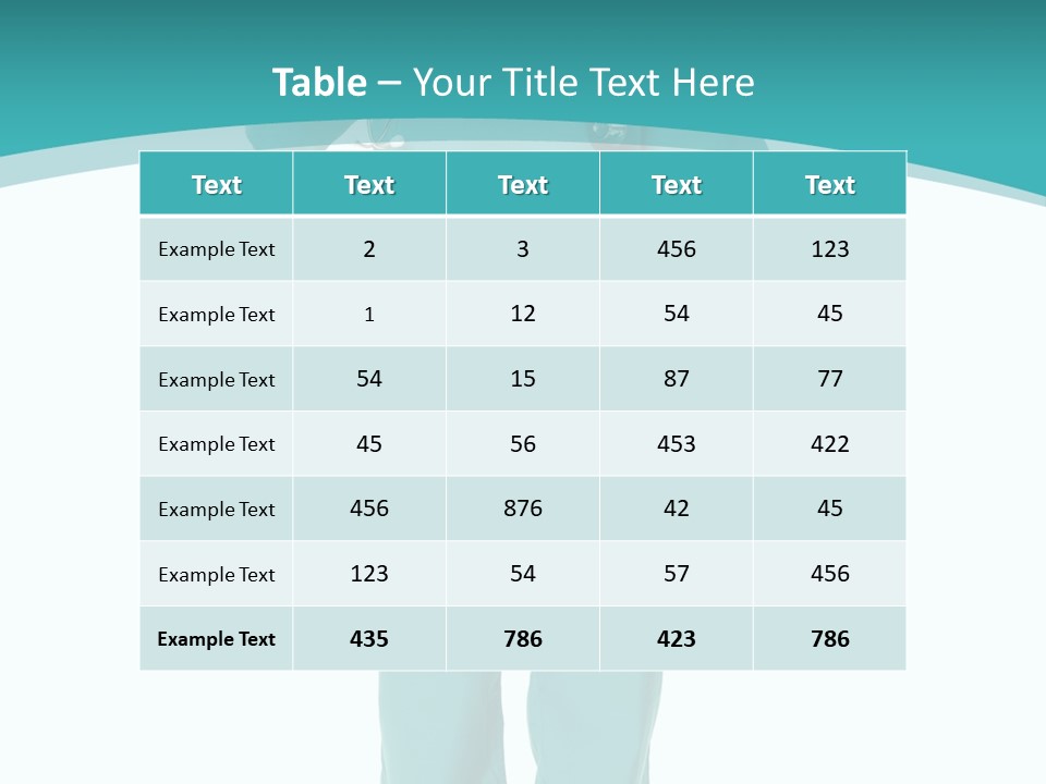 Employee Uniform Health PowerPoint Template