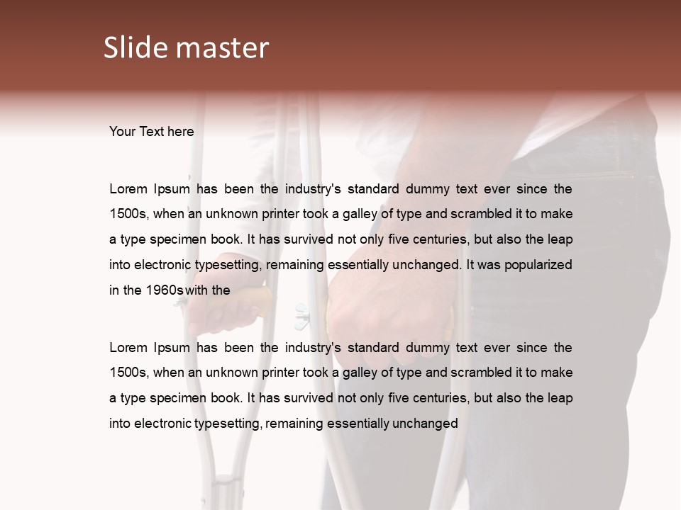 Hurt Injured Care PowerPoint Template