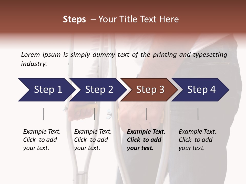 Hurt Injured Care PowerPoint Template