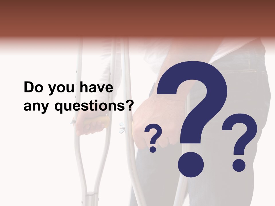 Hurt Injured Care PowerPoint Template