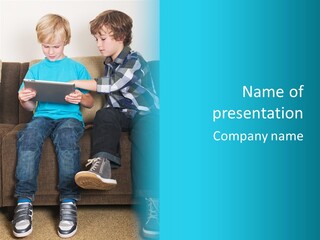 Growing Up Mobile Livingroom PowerPoint Template