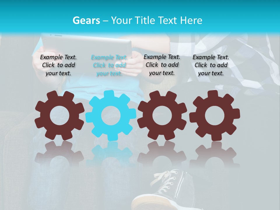 Growing Up Mobile Livingroom PowerPoint Template