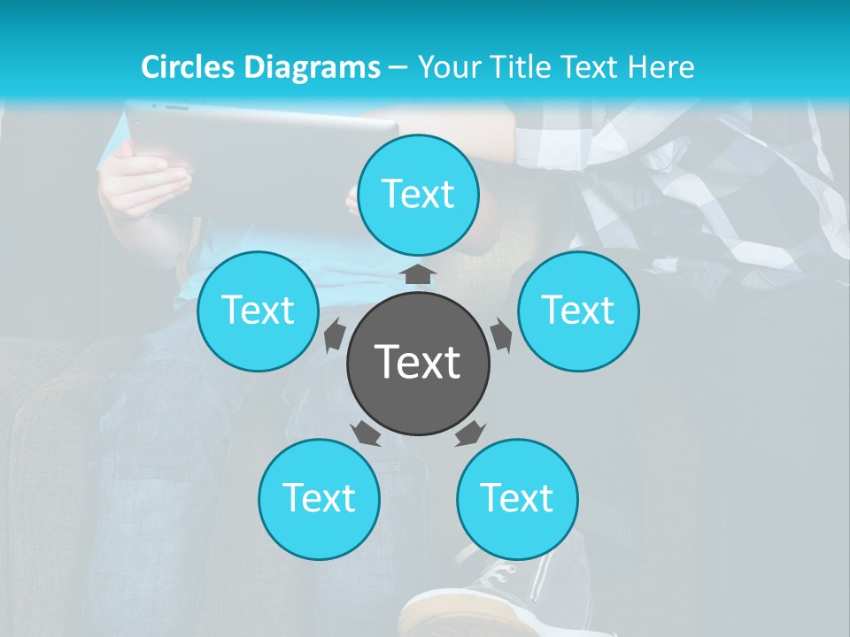 Growing Up Mobile Livingroom PowerPoint Template