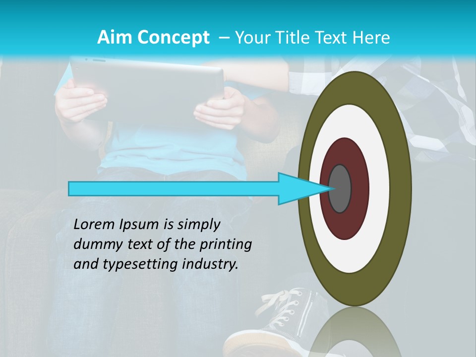 Growing Up Mobile Livingroom PowerPoint Template