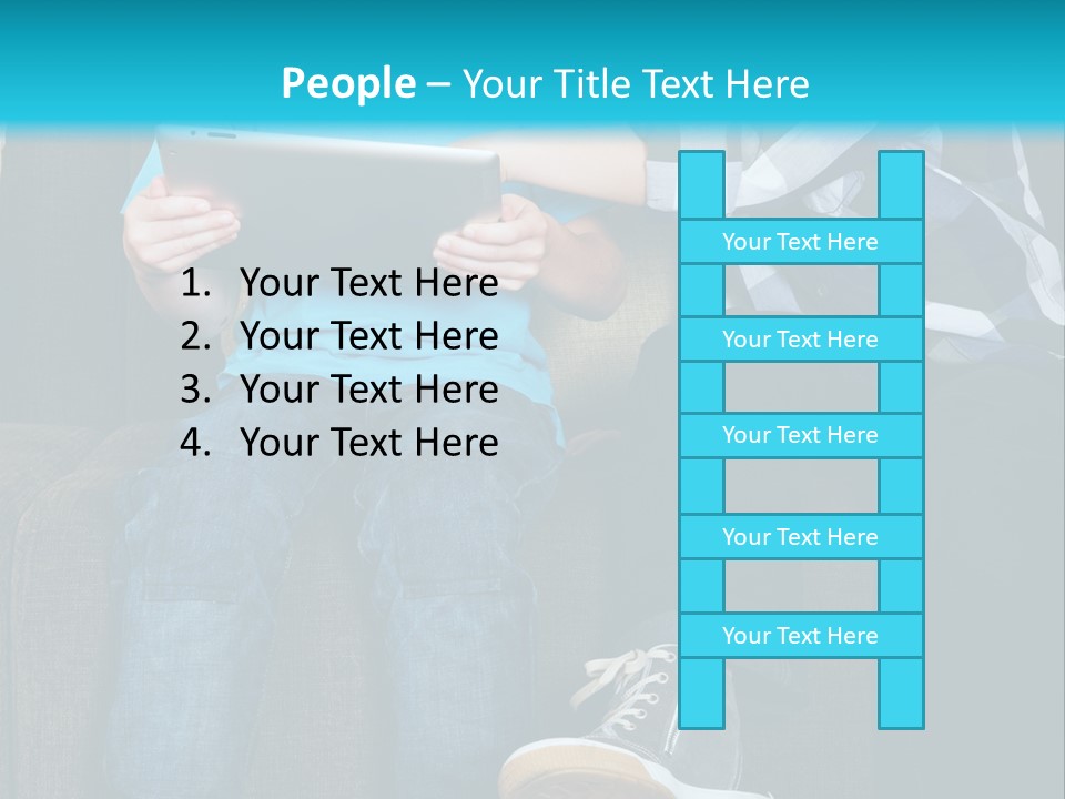 Growing Up Mobile Livingroom PowerPoint Template
