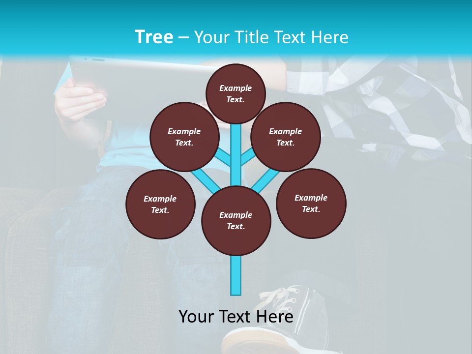 Growing Up Mobile Livingroom PowerPoint Template