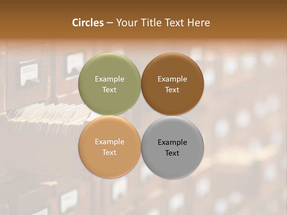 Cabinet Memory Bookmark PowerPoint Template