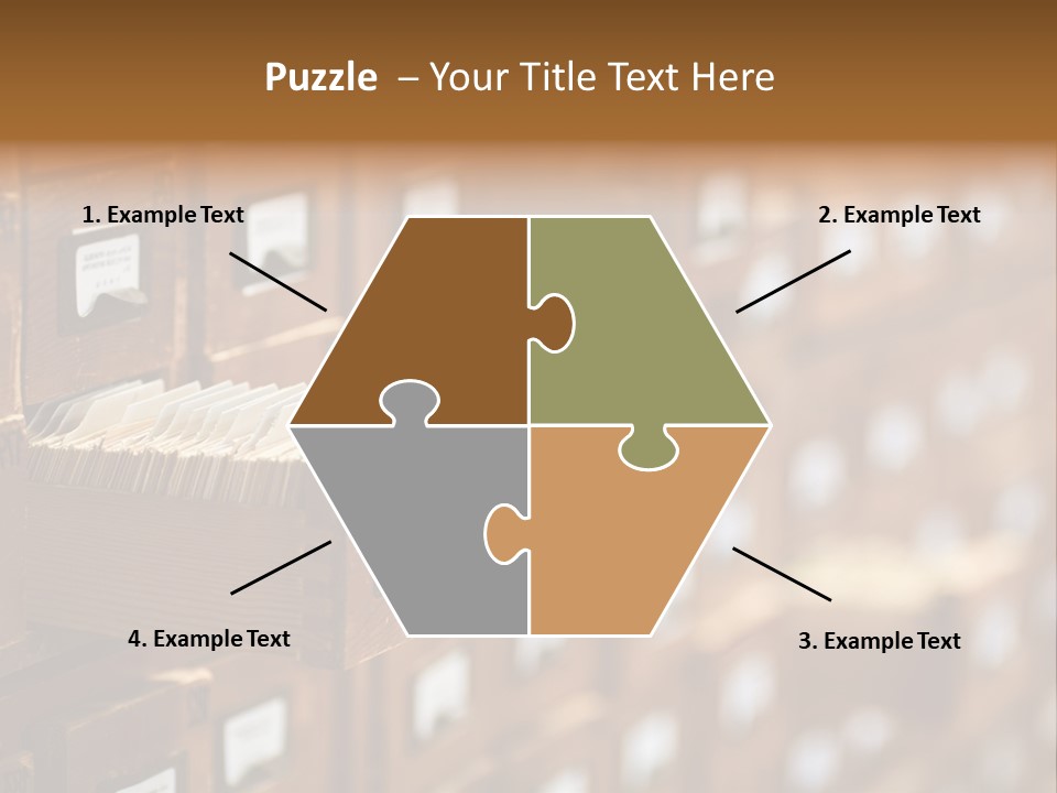 Cabinet Memory Bookmark PowerPoint Template