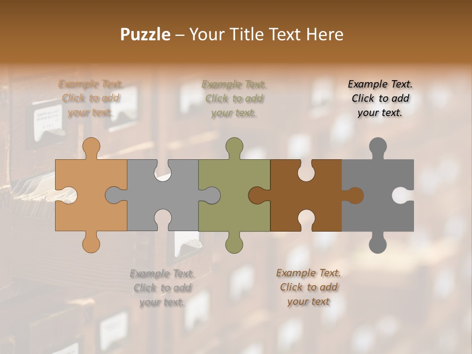 Cabinet Memory Bookmark PowerPoint Template
