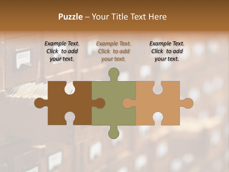 Cabinet Memory Bookmark PowerPoint Template