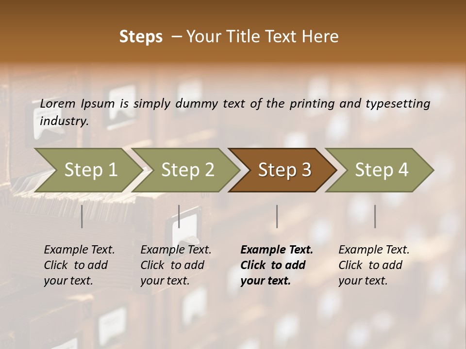Cabinet Memory Bookmark PowerPoint Template