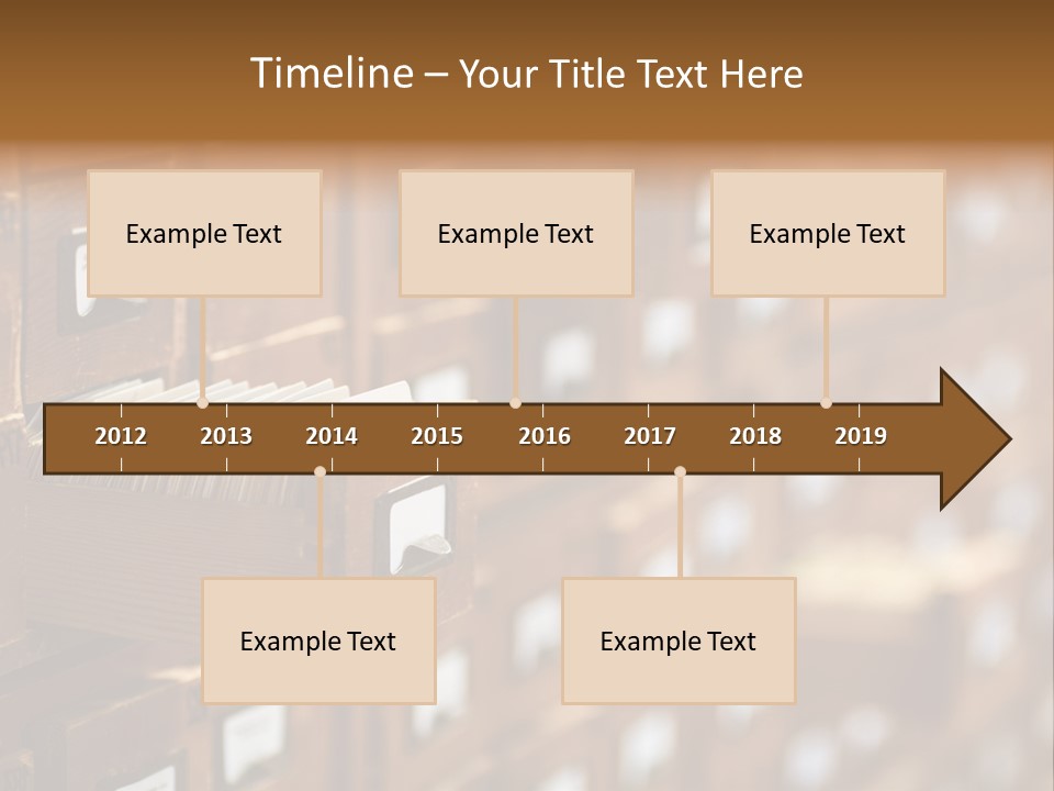 Cabinet Memory Bookmark PowerPoint Template