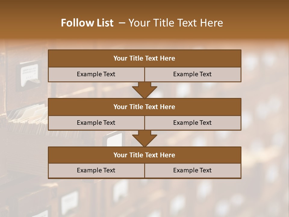 Cabinet Memory Bookmark PowerPoint Template