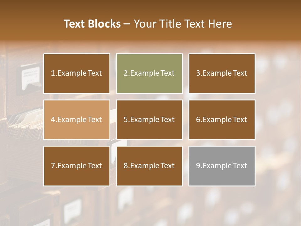 Cabinet Memory Bookmark PowerPoint Template