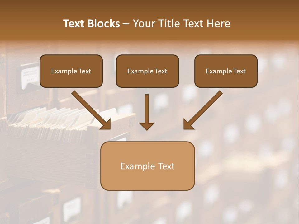 Cabinet Memory Bookmark PowerPoint Template