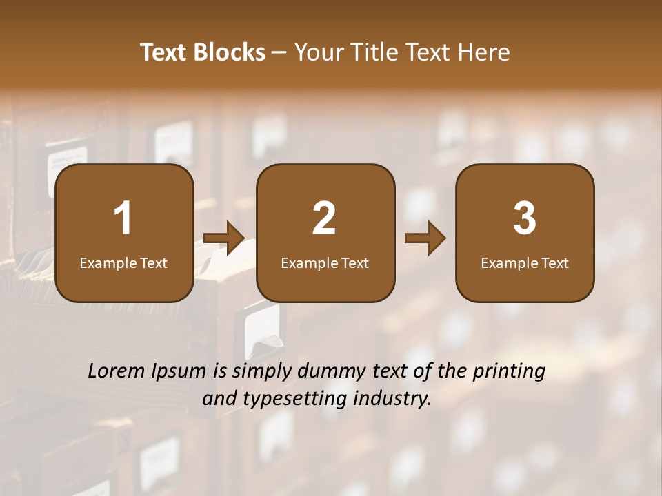 Cabinet Memory Bookmark PowerPoint Template