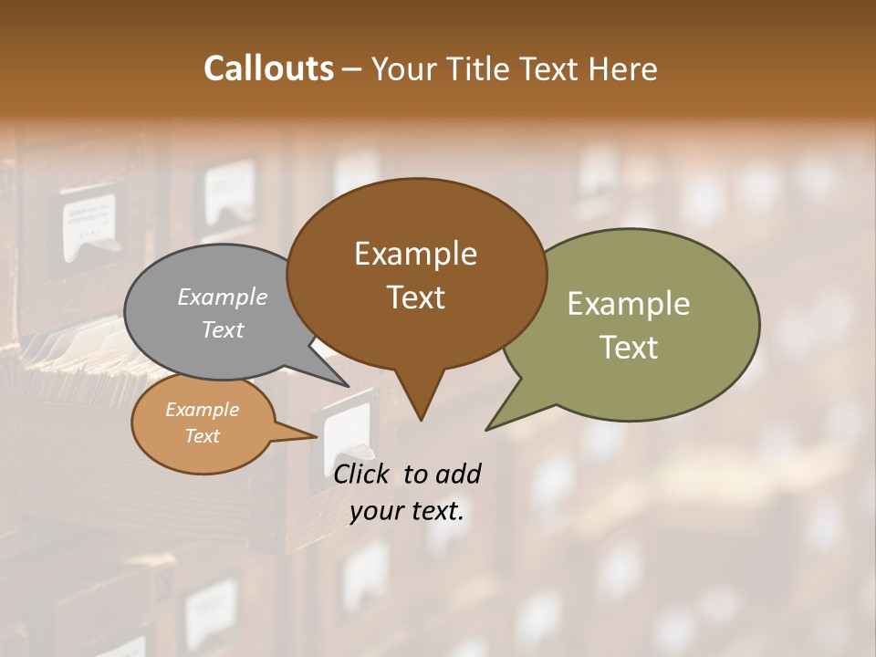 Cabinet Memory Bookmark PowerPoint Template