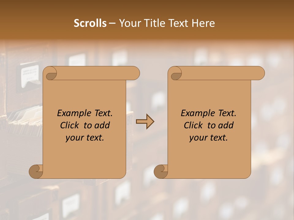 Cabinet Memory Bookmark PowerPoint Template