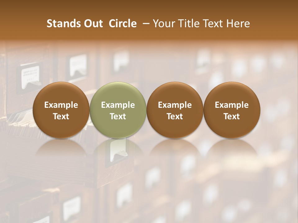 Cabinet Memory Bookmark PowerPoint Template