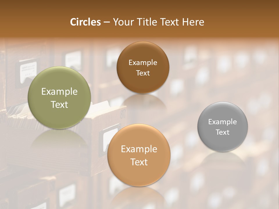 Cabinet Memory Bookmark PowerPoint Template