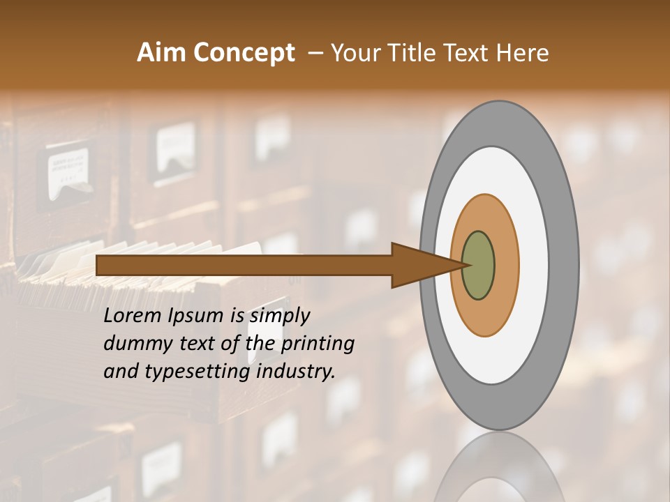 Cabinet Memory Bookmark PowerPoint Template