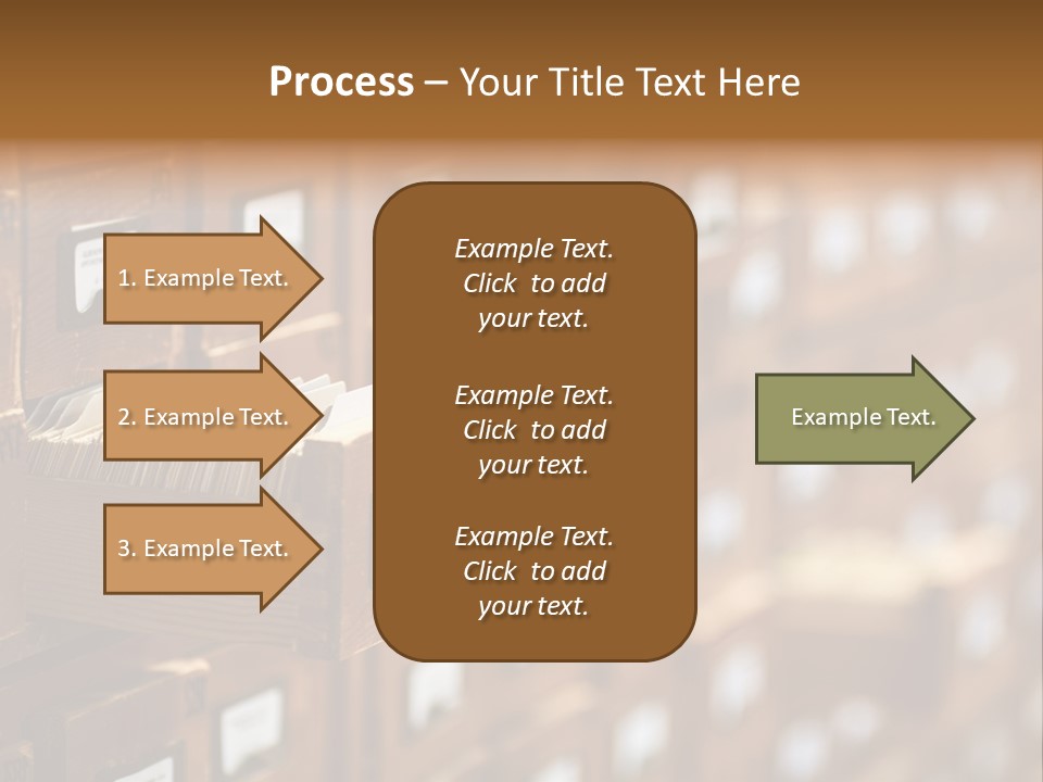 Cabinet Memory Bookmark PowerPoint Template