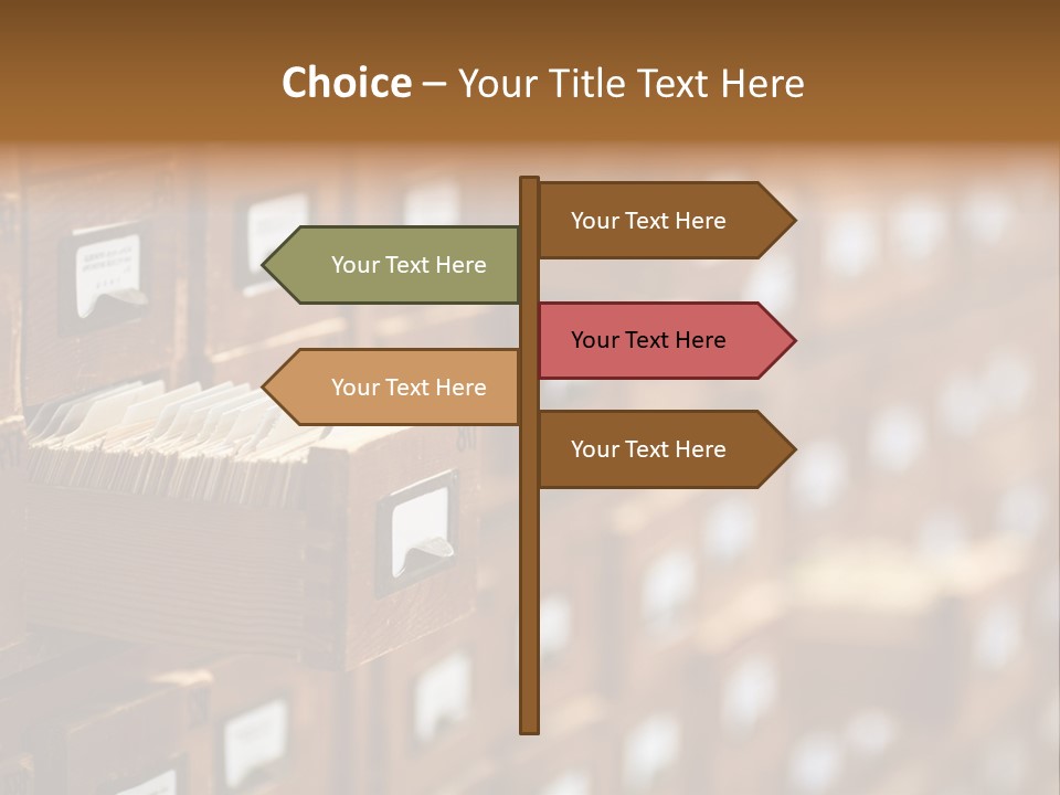 Cabinet Memory Bookmark PowerPoint Template