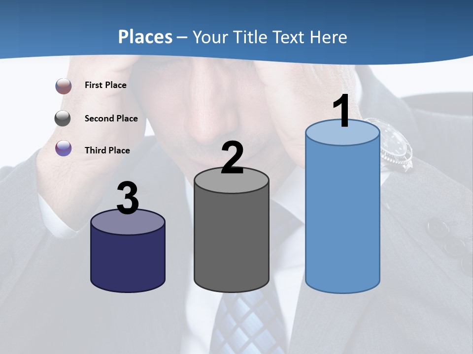 Stress Head Suit PowerPoint Template
