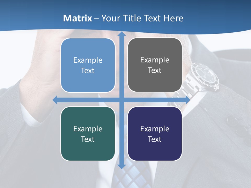 Stress Head Suit PowerPoint Template