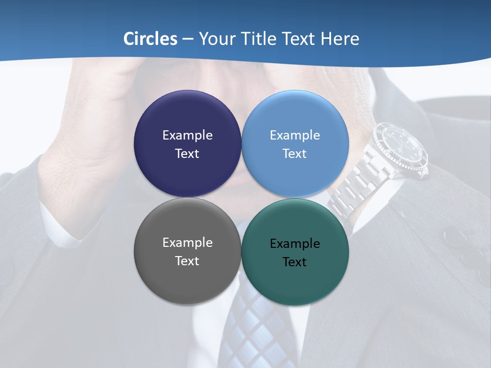 Stress Head Suit PowerPoint Template