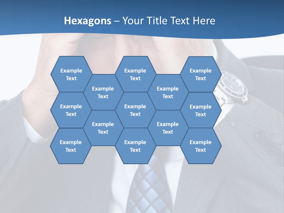 Stress Head Suit PowerPoint Template