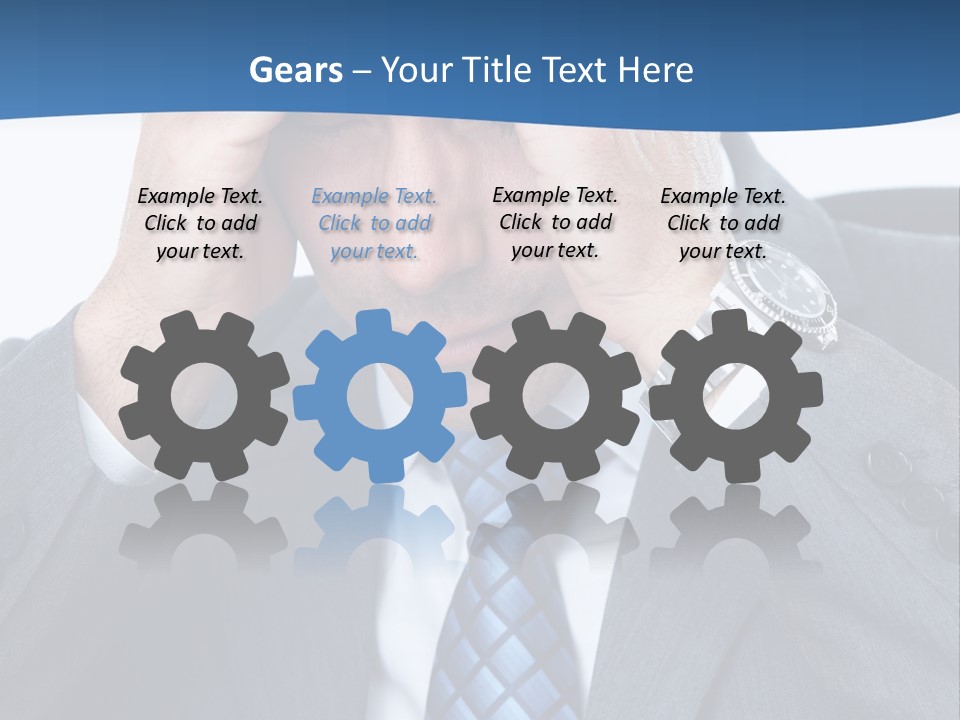 Stress Head Suit PowerPoint Template