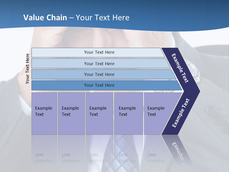 Stress Head Suit PowerPoint Template