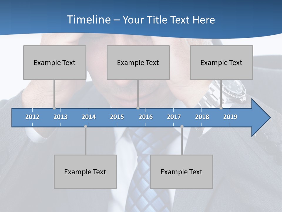 Stress Head Suit PowerPoint Template