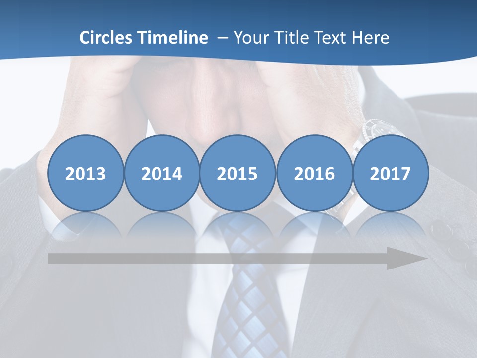 Stress Head Suit PowerPoint Template