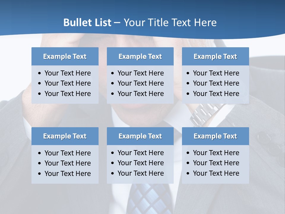 Stress Head Suit PowerPoint Template