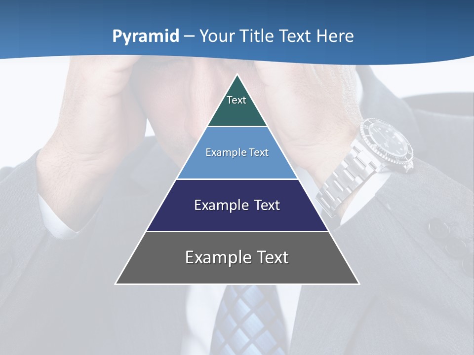 Stress Head Suit PowerPoint Template