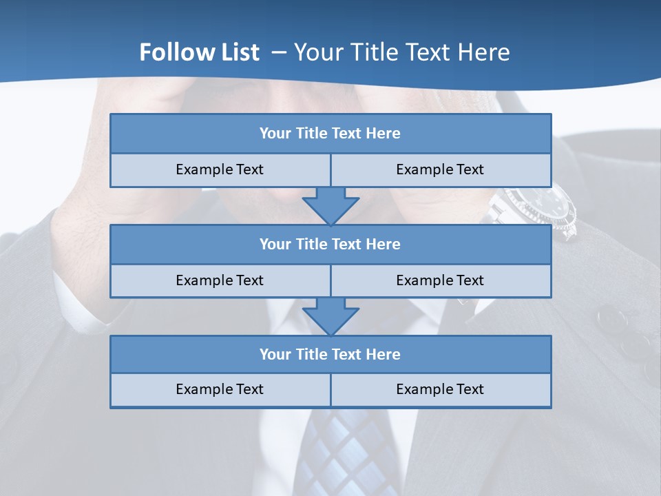 Stress Head Suit PowerPoint Template