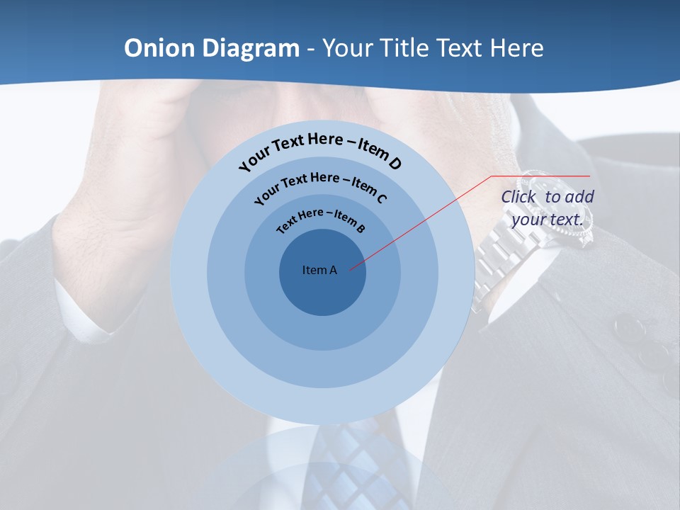 Stress Head Suit PowerPoint Template