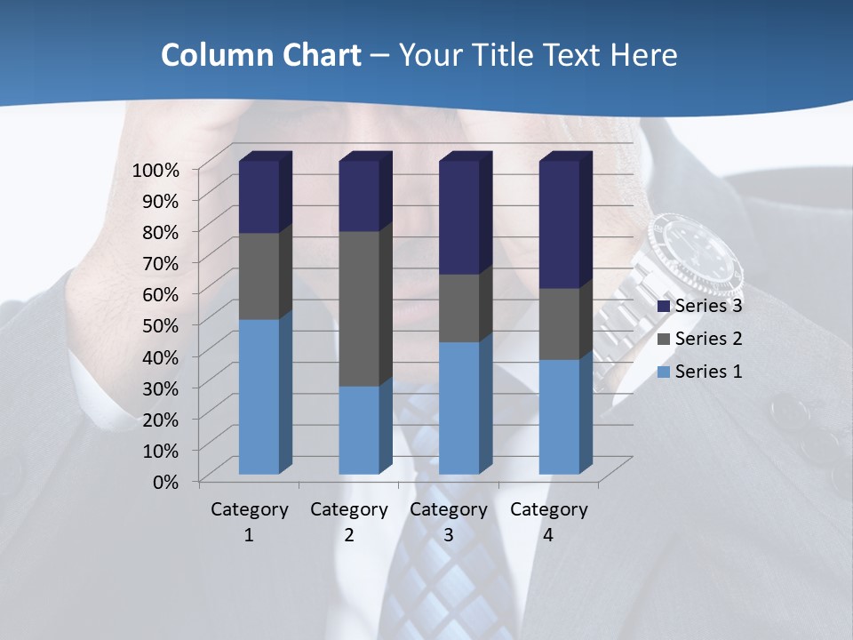 Stress Head Suit PowerPoint Template