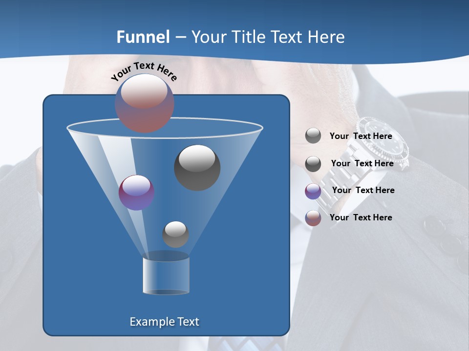 Stress Head Suit PowerPoint Template