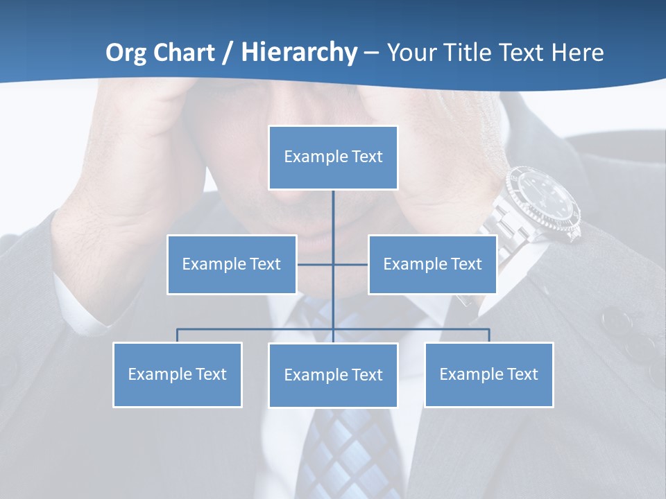 Stress Head Suit PowerPoint Template