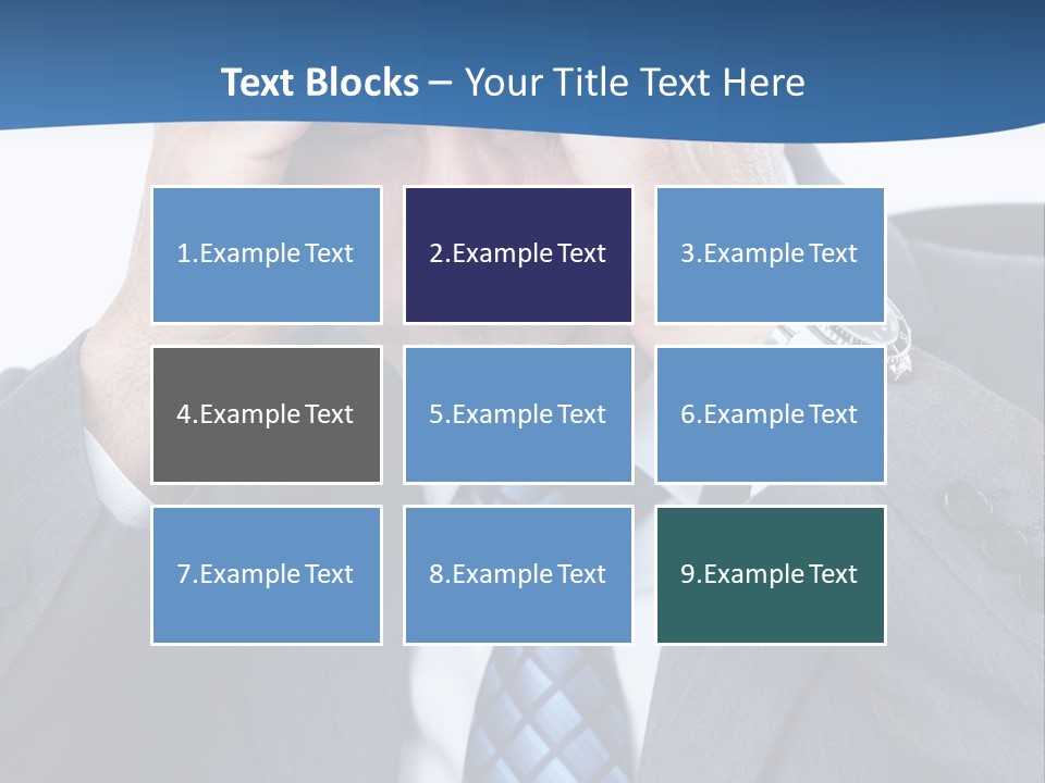 Stress Head Suit PowerPoint Template