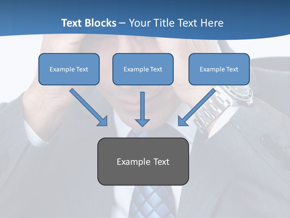Stress Head Suit PowerPoint Template