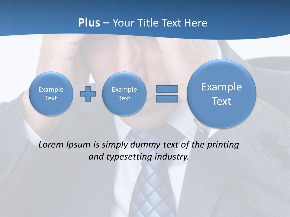 Stress Head Suit PowerPoint Template