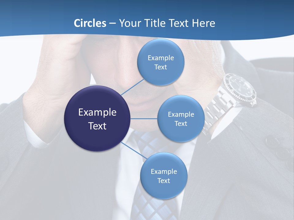Stress Head Suit PowerPoint Template