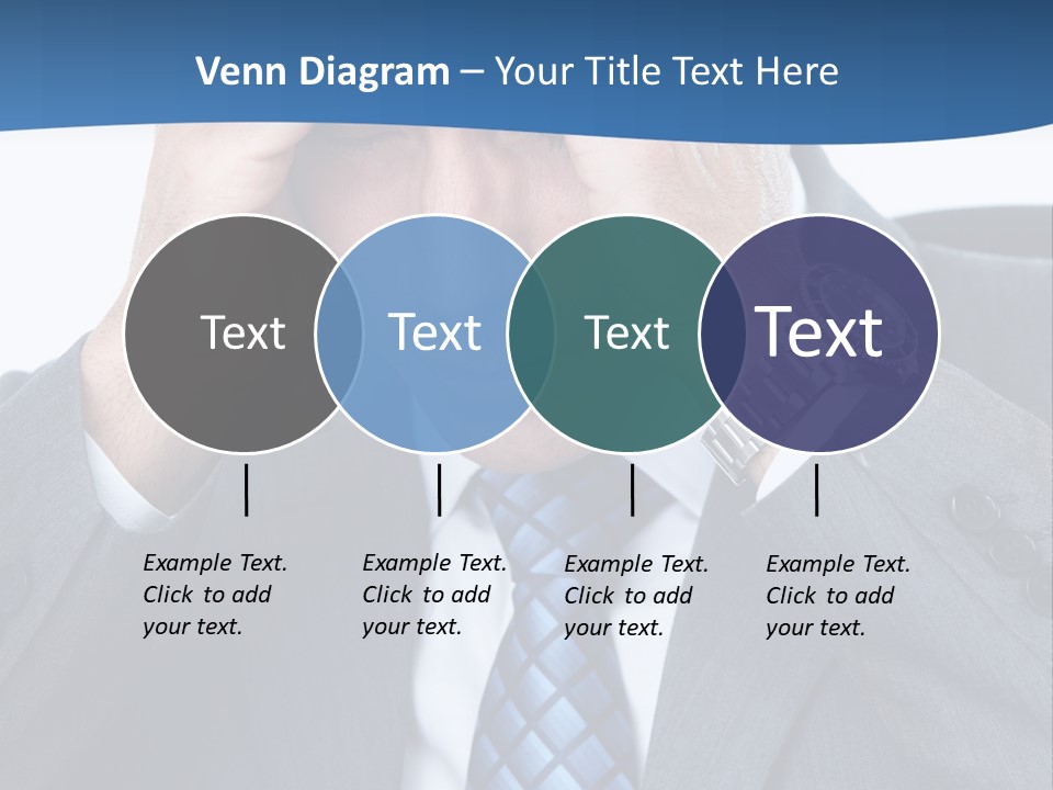 Stress Head Suit PowerPoint Template
