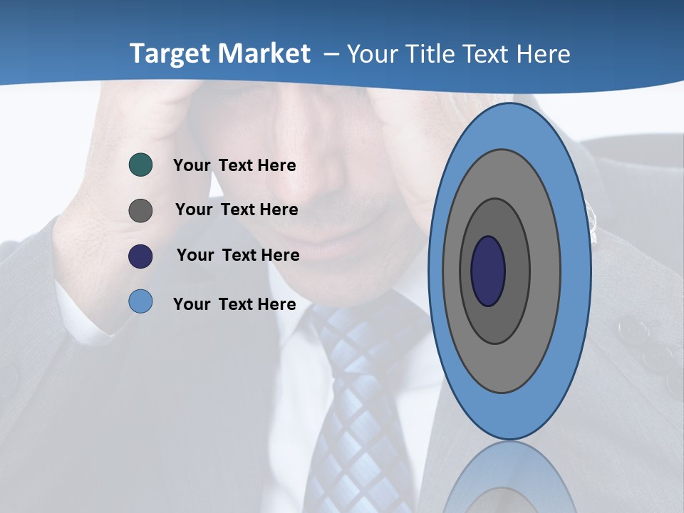 Stress Head Suit PowerPoint Template