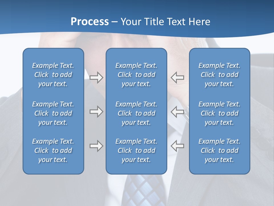 Stress Head Suit PowerPoint Template